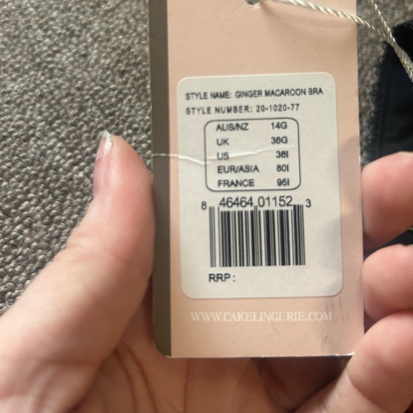 Cake Lingerie, size 36I, BNWT, orange lace nursing maternity bra, with underwire - Picture 3 of 10